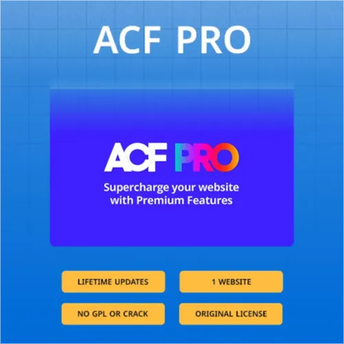 Advanced Custom Fields ACF Pro | Original License | One Time Payment | Exclusive Deal